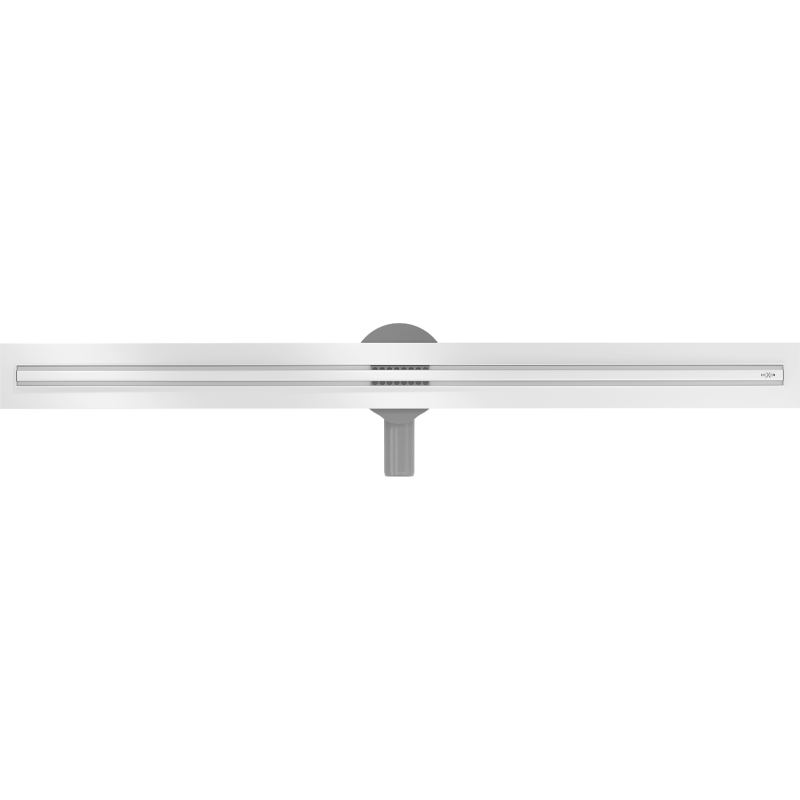Mexen Flat 360° Slim siphon linéaire pivotant 130 cm, blanc - 1241130