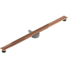 Mexen Flat 360° Slim caniveau linéaire rotatif 140 cm, or rose - 1641140