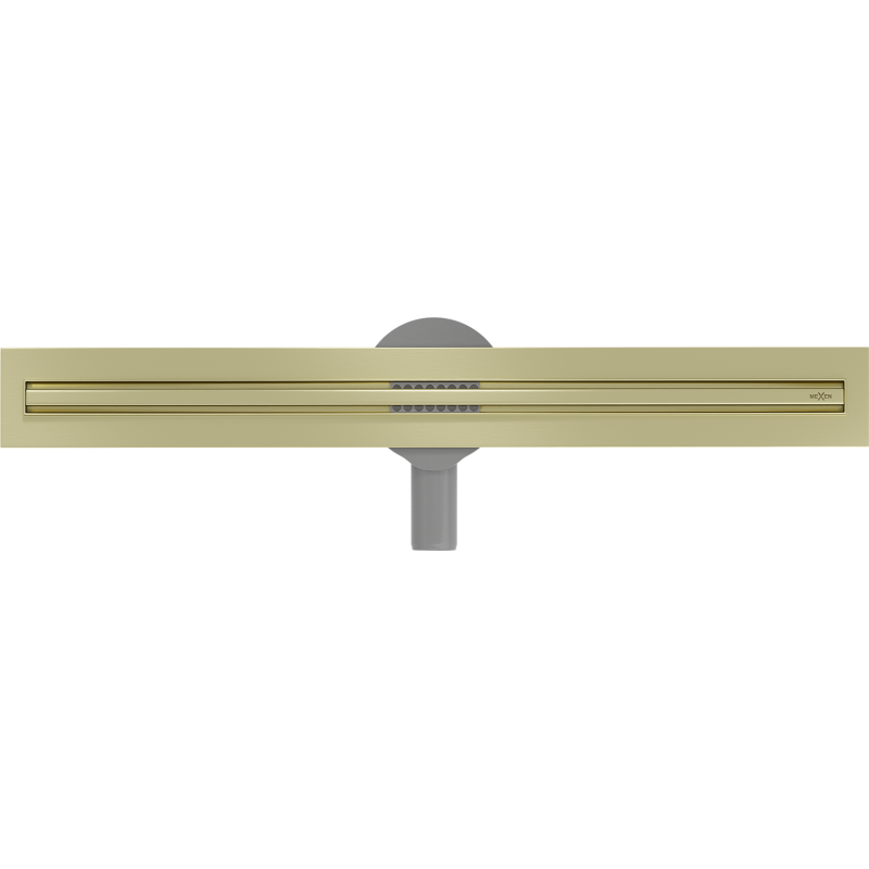 Mexen Flat 360° Slim caniveau linéaire rotatif 70 cm, or brossé - 1A41070