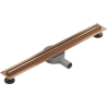 Mexen Flat 360° Slim évacuation linéaire pivotante 50 cm, cuivre brossé - 1C41050