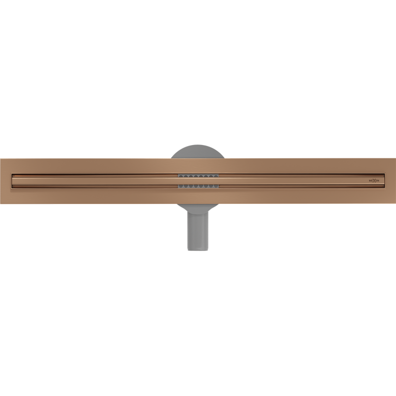 Mexen Flat 360° Slim évacuation linéaire pivotante 50 cm, cuivre brossé - 1C41050