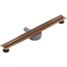 Mexen Flat 360° Slim drainage linéaire rotatif 70 cm, cuivre brossé - 1C41070