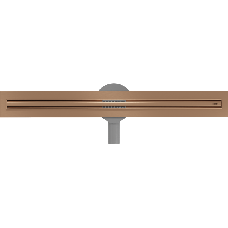Mexen Flat 360° Slim drainage linéaire rotatif 70 cm, cuivre brossé - 1C41070
