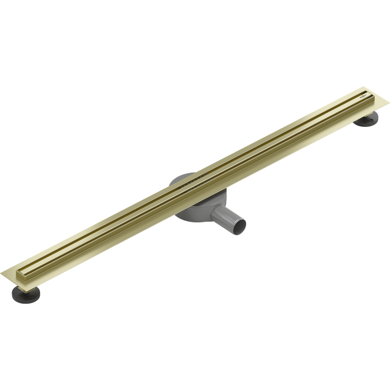 Mexen Flat 360° Slim caniveau linéaire rotatif 100 cm, or brossé - 1A41100