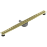Mexen Flat 360° Slim caniveau linéaire rotatif 100 cm, or brossé - 1A41100