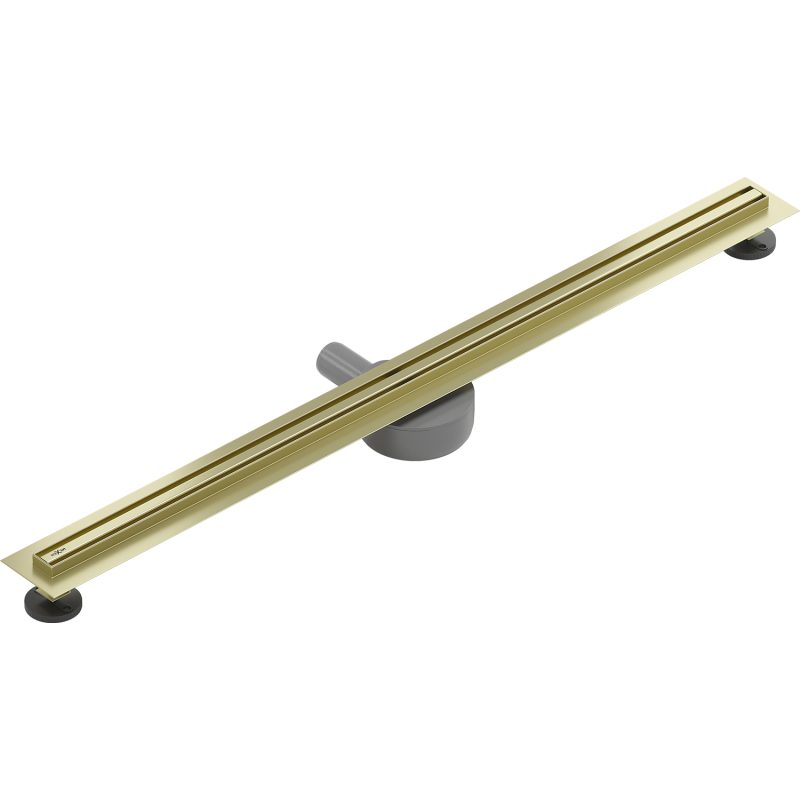 Mexen Flat 360° Slim évacuation linéaire rotative 90 cm, or brossé - 1A41090
