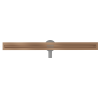 Mexen Flat 360° Slim siphon linéaire rotatif 80 cm, cuivre brossé - 1C41080