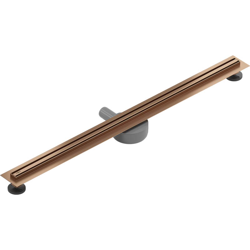 Mexen Flat 360° Slim caniveau linéaire rotatif 90 cm, cuivre brossé - 1C41090
