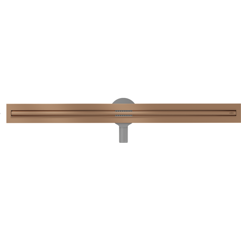 Mexen Flat 360° Slim caniveau linéaire rotatif 90 cm, cuivre brossé - 1C41090
