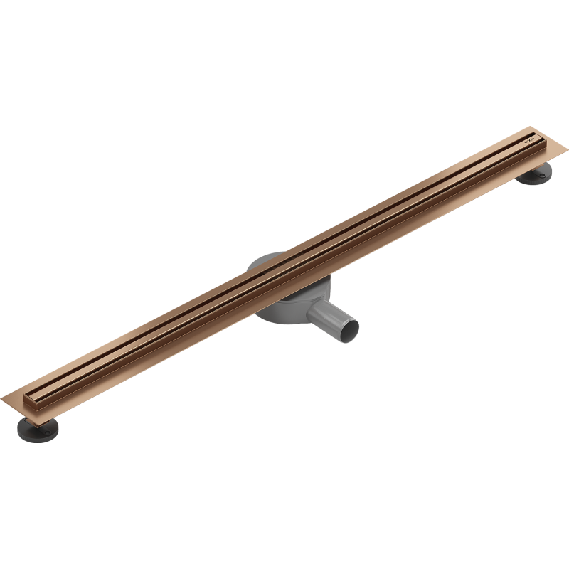 Mexen Flat 360° Slim caniveau linéaire pivotant 100 cm, cuivre brossé - 1C41100