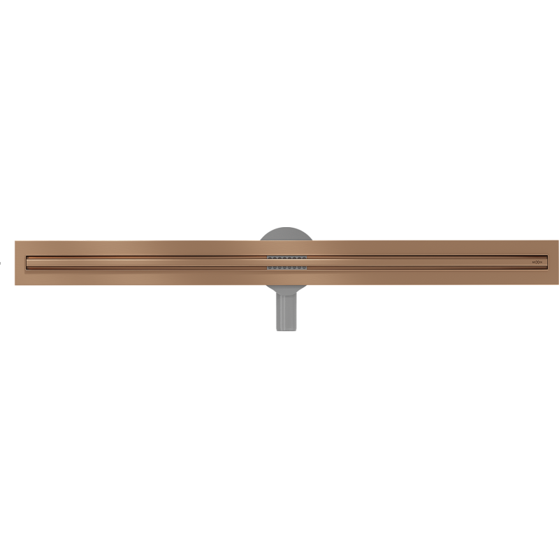 Mexen Flat 360° Slim caniveau linéaire pivotant 100 cm, cuivre brossé - 1C41100