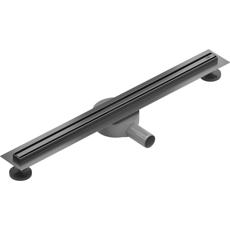 Mexen Flat 360° Slim caniveau de douche linéaire rotatif 50 cm, gris canon brossé - 1E41050