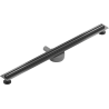 Mexen Flat 360° Slim caniveau linéaire pivotant 80 cm, gris pistolet brossé - 1E41080
