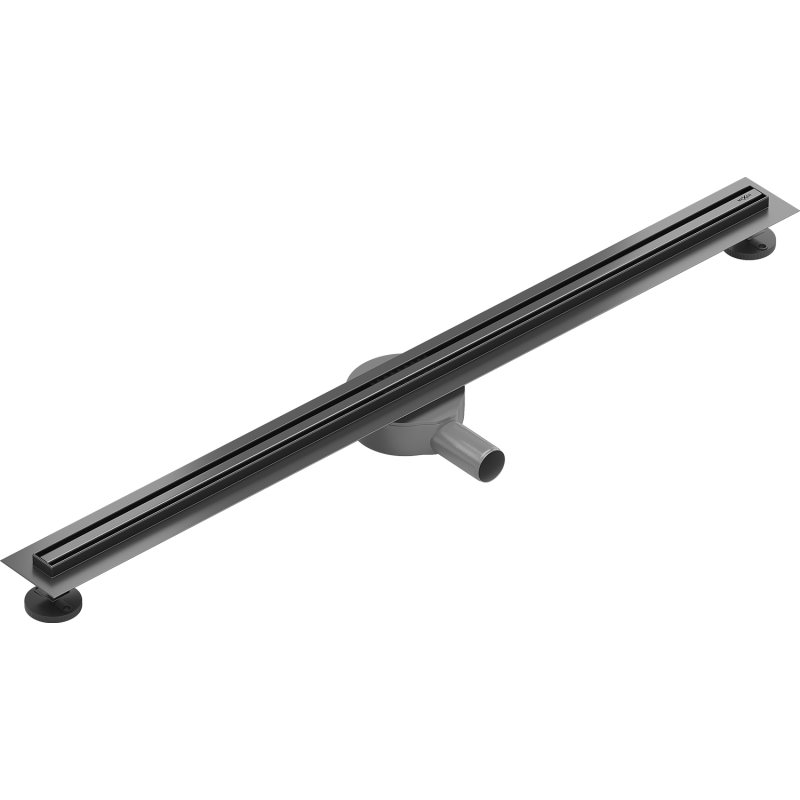 Mexen Flat 360° Slim caniveau linéaire pivotant 80 cm, gris pistolet brossé - 1E41080