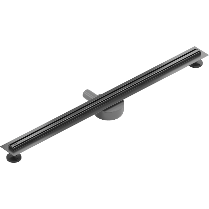 Mexen Flat 360° Slim drainage linéaire pivotant 90 cm, gris canon brossé - 1E41090