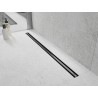 Mexen Flat 360° Slim caniveau linéaire pivotant 140 cm, gris pistolet brossé - 1E41140
