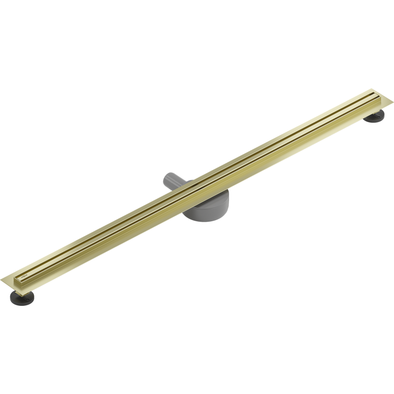 Mexen Flat 360° Slim caniveau linéaire rotatif 110 cm, or brossé - 1A41110