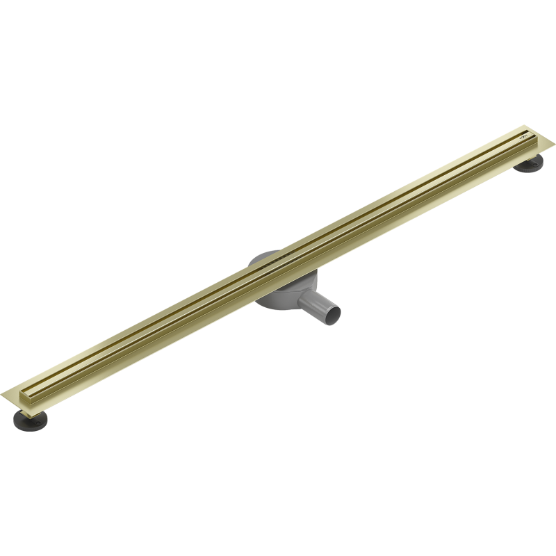 Mexen Flat 360° Slim caniveau linéaire rotatif 110 cm, or brossé - 1A41110