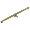 Mexen Flat 360° Slim caniveau de douche linéaire pivotant 120 cm, or brossé - 1A41120