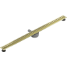 Mexen Flat 360° Slim caniveau de douche linéaire rotatif 160 cm, doré brossé - 1A41160
