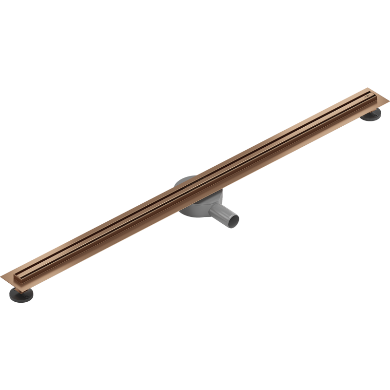 Mexen Flat 360° Slim caniveau linéaire pivotant 110 cm, cuivre brossé - 1C41110