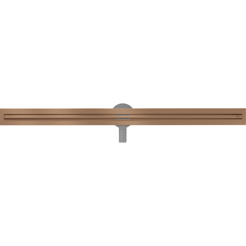 Mexen Flat 360° Slim caniveau linéaire pivotant 110 cm, cuivre brossé - 1C41110