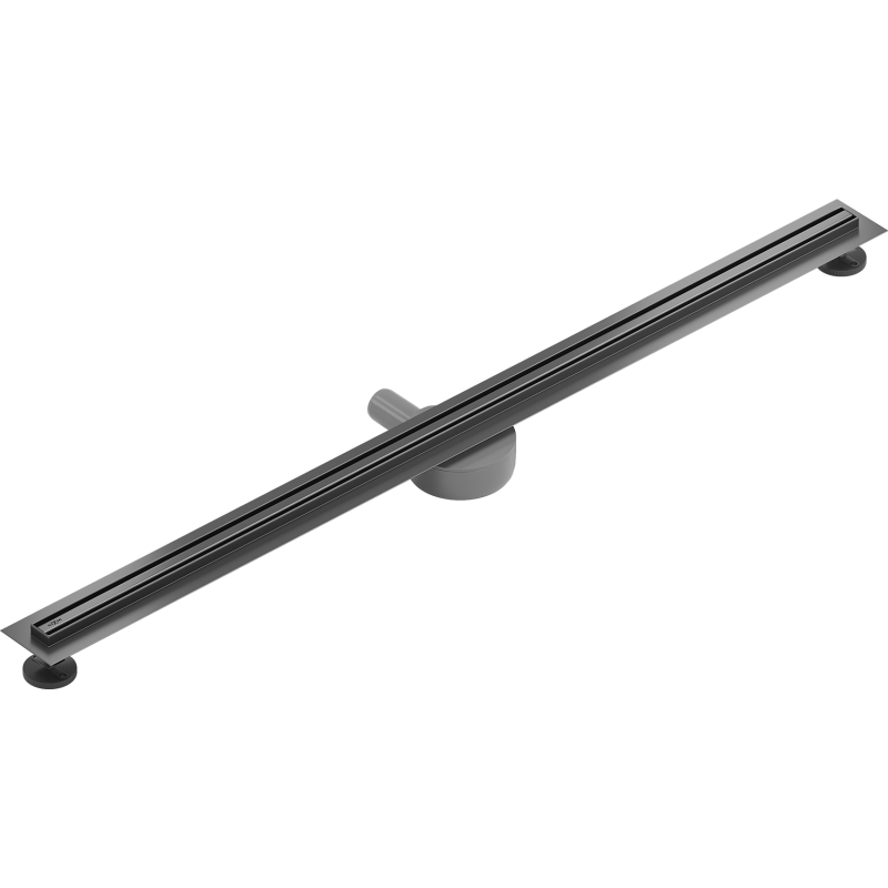 Mexen Flat 360° Slim caniveau linéaire rotatif 110 cm, gris fusil brossé - 1E41110