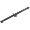 Mexen Flat 360° Slim caniveau linéaire rotatif 110 cm, gris fusil brossé - 1E41110