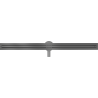 Mexen Flat 360° Slim caniveau linéaire rotatif 110 cm, gris fusil brossé - 1E41110