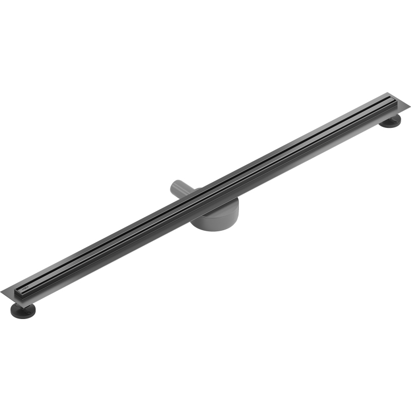 Mexen Flat 360° Slim caniveau linéaire pivotant 140 cm, gris pistolet brossé - 1E41140