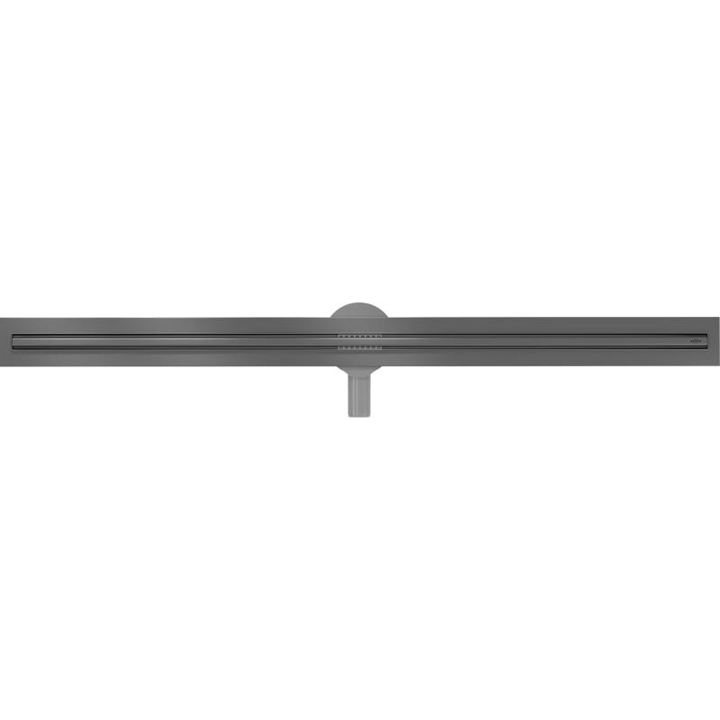 Mexen Flat 360° Slim caniveau linéaire pivotant 140 cm, gris pistolet brossé - 1E41140
