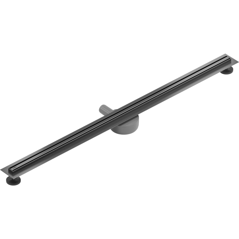Mexen Flat 360° Slim caniveau linéaire pivotant 150 cm, gun gray brossé - 1E41150