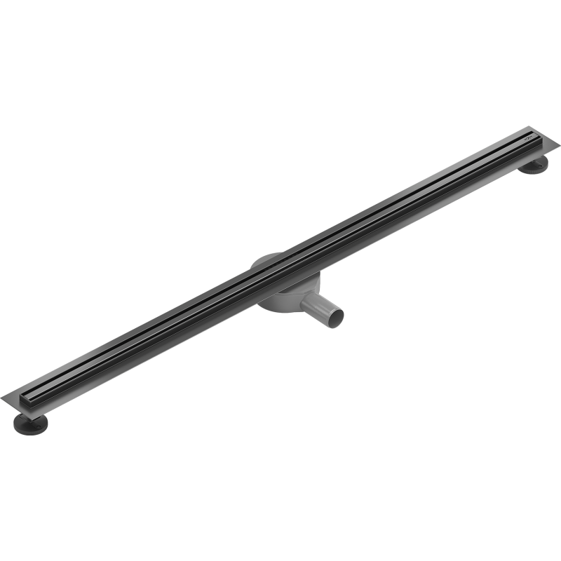 Mexen Flat 360° Slim caniveau linéaire rotatif 160 cm, gris canon brossé - 1E41160