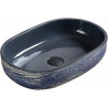 Mexen Alita lavabo encastré 58 x 39 cm, bleu - 22045866