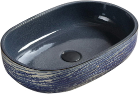 Mexen Alita lavabo encastré 58 x 39 cm, bleu - 22045866