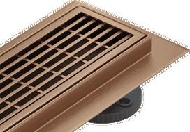 Mexen Flat M33 siphon linéaire 90 cm, cuivre brossé - 1C33090-15
