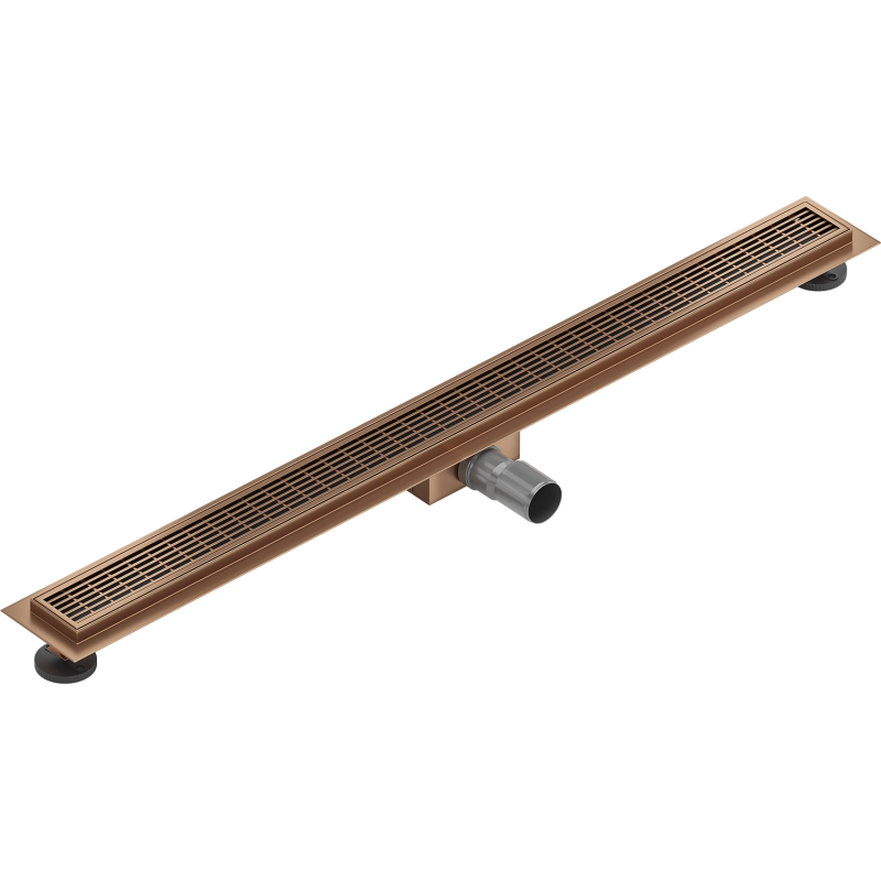 Mexen Flat M33 caniveau linéaire 100 cm, cuivre brossé - 1C33100-15