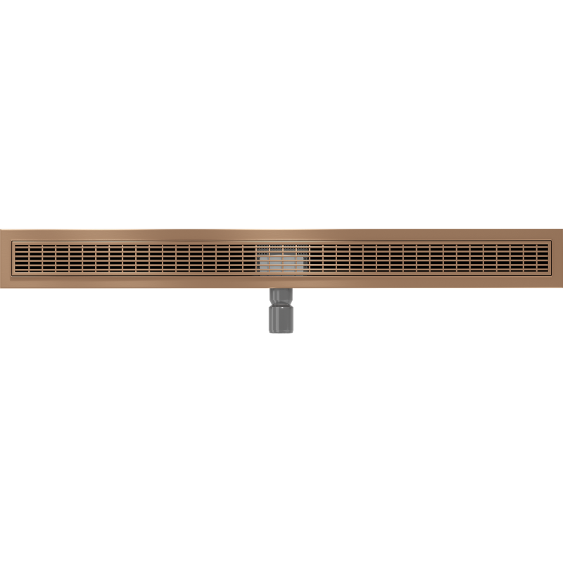 Mexen Flat M33 caniveau linéaire 100 cm, cuivre brossé - 1C33100-15