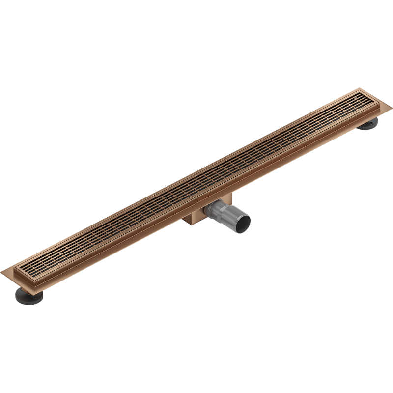 Mexen Flat M33 siphon linéaire 90 cm, cuivre brossé - 1C33090-15