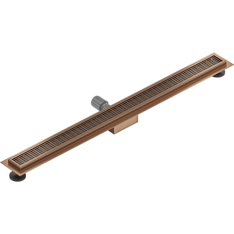 Mexen Flat M33 siphon linéaire 90 cm, cuivre brossé - 1C33090-15