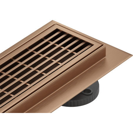 Mexen Flat 360° M33 caniveau de douche linéaire rotatif 50 cm, cuivre brossé - 1C33050-40
