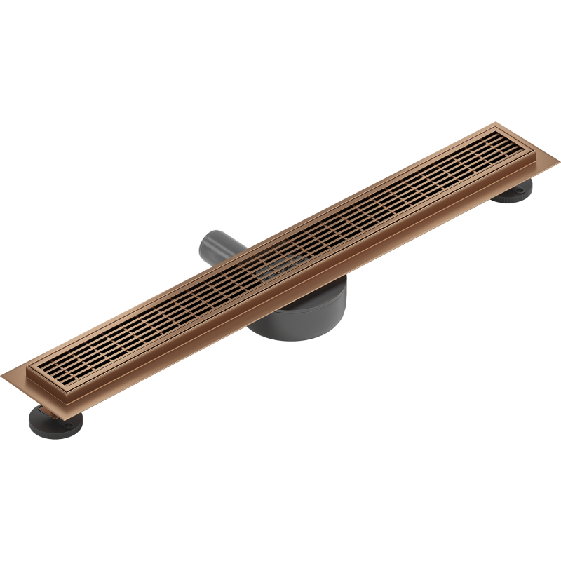 Mexen Flat 360° M33 caniveau de douche linéaire rotatif 50 cm, cuivre brossé - 1C33050-40
