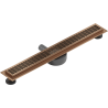 Mexen Flat 360° M33 caniveau de douche linéaire rotatif 50 cm, cuivre brossé - 1C33050-40