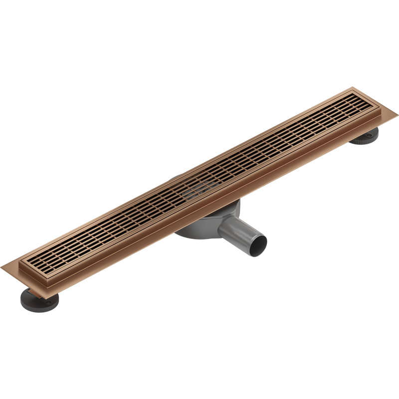 Mexen Flat 360° M33 caniveau de douche linéaire rotatif 50 cm, cuivre brossé - 1C33050-40