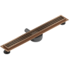 Mexen Flat 360° M33 drainage linéaire rotatif 70 cm, cuivre brossé - 1C33070-40