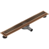 Mexen Flat 360° M33 drainage linéaire rotatif 70 cm, cuivre brossé - 1C33070-40