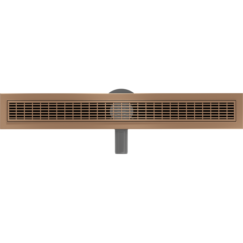Mexen Flat 360° M33 drainage linéaire rotatif 70 cm, cuivre brossé - 1C33070-40