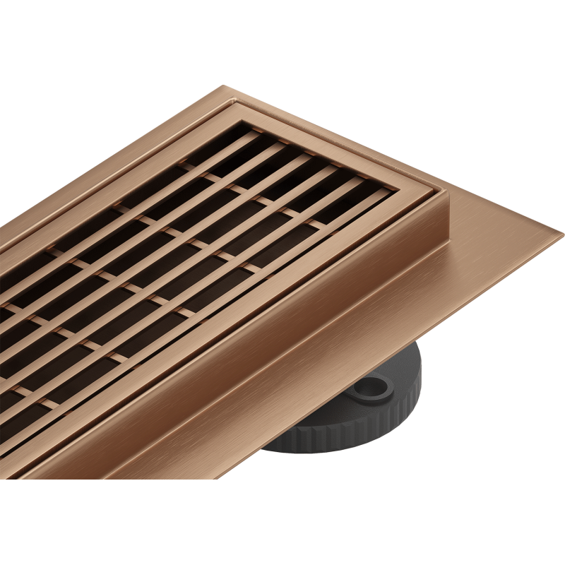 Mexen Flat 360° M33 drain linéaire rotatif 80 cm, cuivre brossé - 1C33080-40