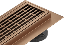 Mexen Flat 360° M33 drain linéaire rotatif 80 cm, cuivre brossé - 1C33080-40