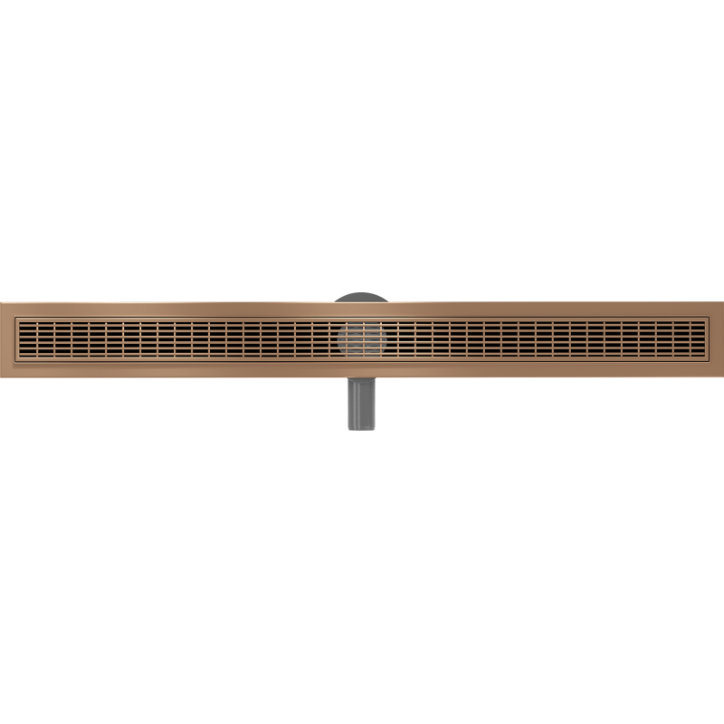 Mexen Flat 360° M33 drain linéaire rotatif 80 cm, cuivre brossé - 1C33080-40